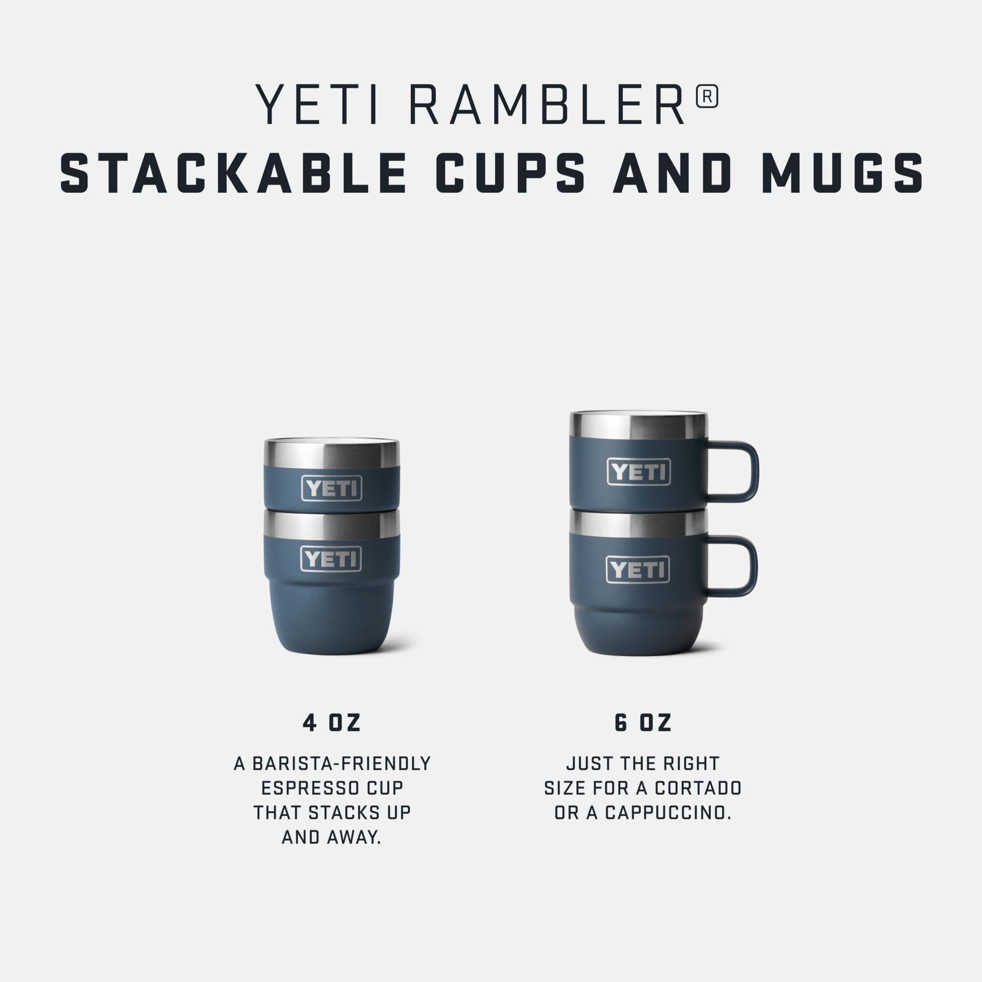 6 OZ STACKABLE MUGS