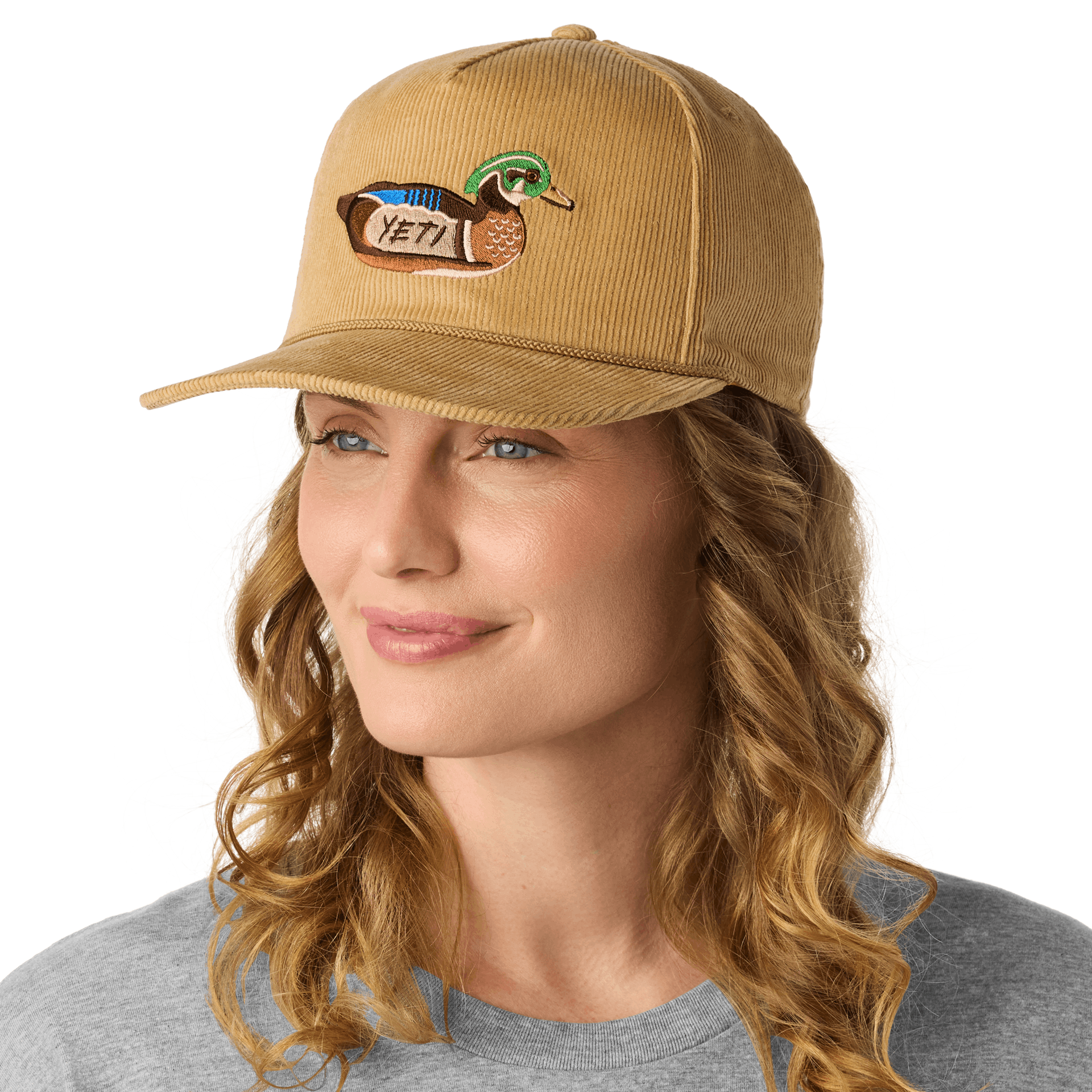 CORDUROY FLAT BRIM ROPE HAT