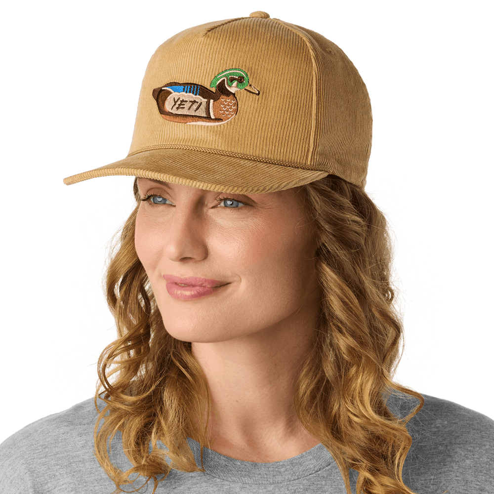 CORDUROY FLAT BRIM ROPE HAT