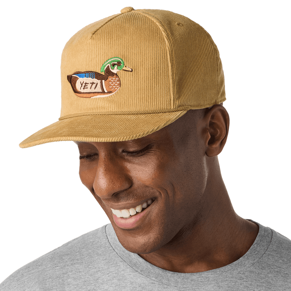 CORDUROY FLAT BRIM ROPE HAT